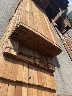 Ca. 204x Guyana Teak Planken Fijnbezaagd, 31x80mm, 91/215cm, 17/245cm,